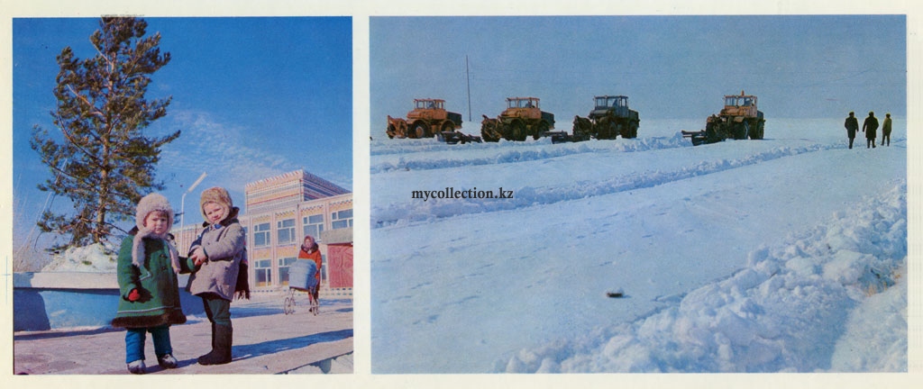 Дом культуры совхоза «Еркиншилинский» | Идет снегозадержание