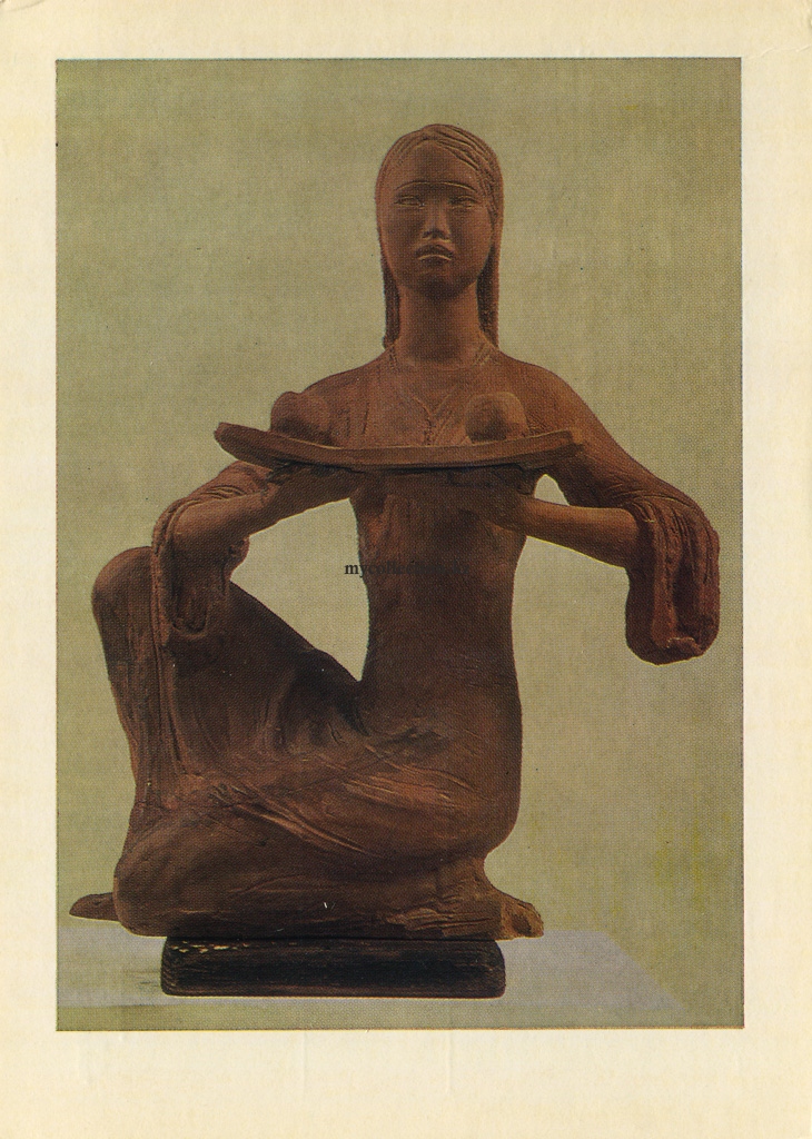 Artists of Kazakhstan - sculptor Peter Usachyov - Gifts of gardens - 1965 - Дары садов.jpg