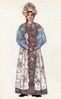 Праздничный женский костюм Новгородской губернии