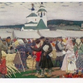 Кустодиев - Kustodiev - Fair - 1906 - ярмарка.jpg