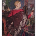 Кустодиев - Kustodiev - Tradeswoman with Mirror - 1920 - Купчиха с зеркалом.jpg