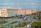 Soviet Tselinograd. Peace street.
