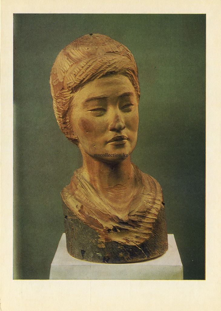 Artists of Kazakhstan - sculptor Peter Usachyov - 1970 - Студентка.jpg
