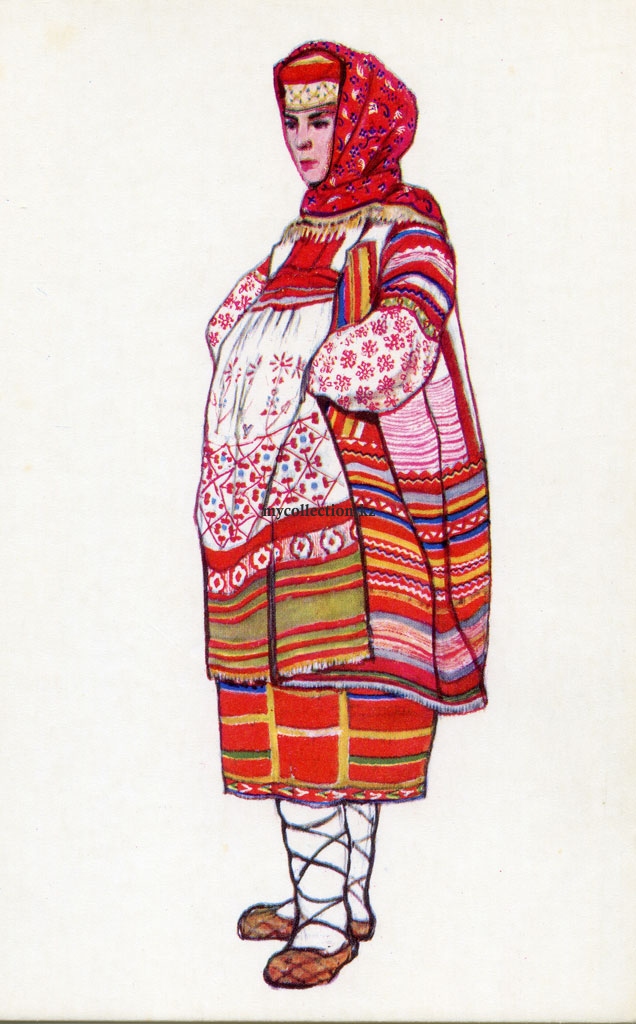 Женский народный костюм Рязанской губернии - Woman clothes Ryazan Province - russian traditional dress.jpg