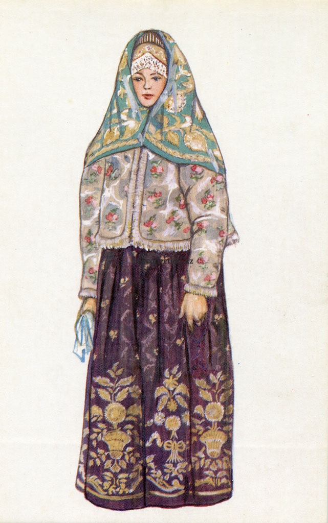 1969 - Женский праздничный северный костюм - Woman Sunday clothes - Northern Russia - traditional dress.jpg