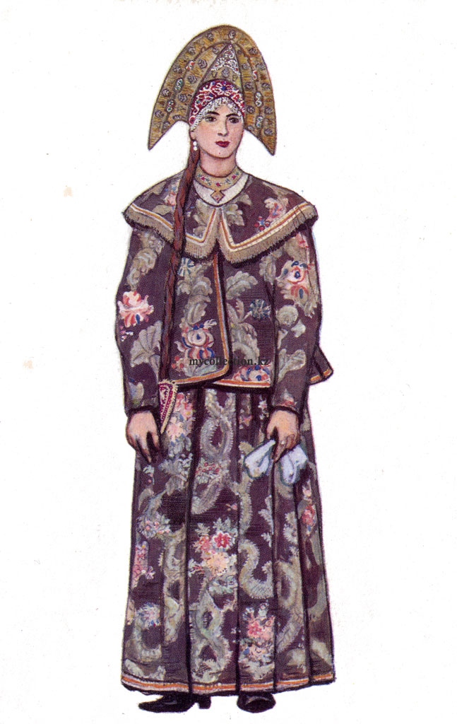 Праздничный женский костюм Костромской губернии - Woman Sunday clothes - Kostroma Province.jpg