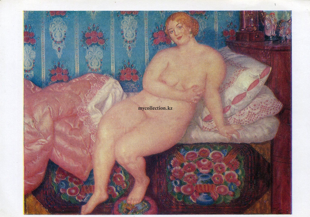 Картина Борис Кустодиев - Boris Kustodiev - Красавица - 1915 - Belle - Beauty.jpg