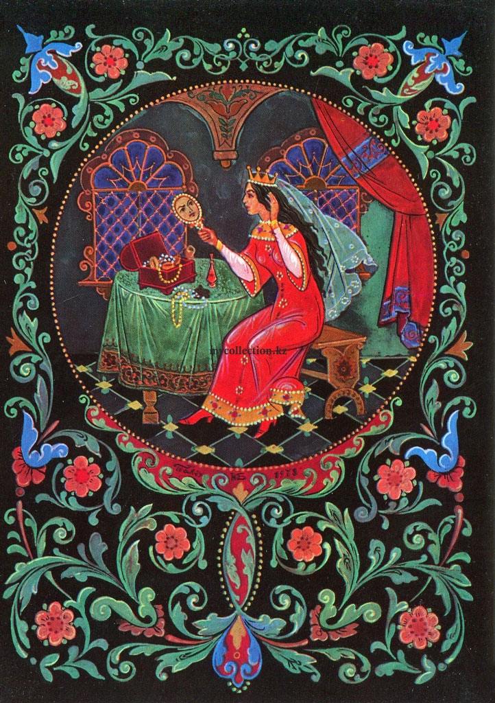 Пушкин - Бокарев - Палех - Сказка о мёртвой царевне - Dead Princess - Seven Knights.jpg
